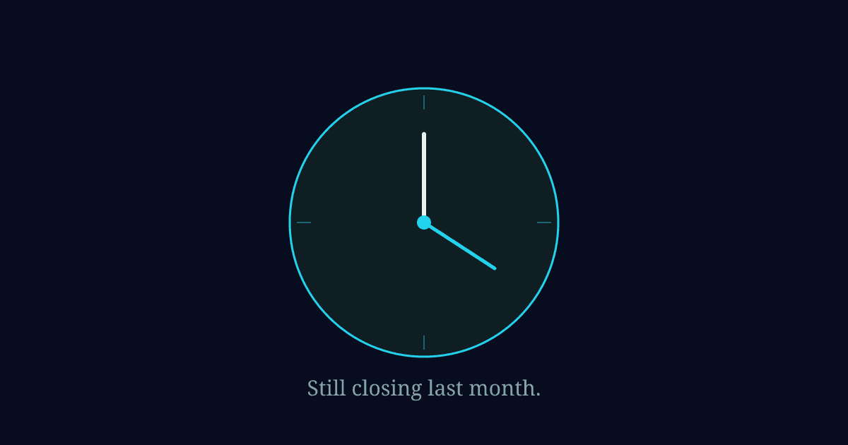Illustration for: The 8th of the Month: What a Week-Long Month-End Close Really Costs You